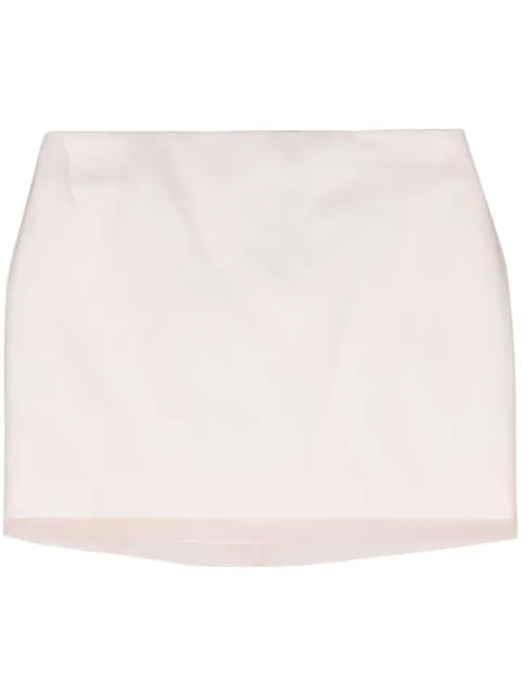 Sportmax double-layer silk miniskirt