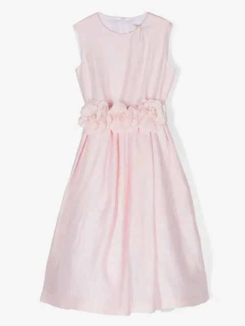 Il Gufo vestido sin mangas con aplique floral
