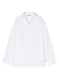 Aspesi Kids classic-collar linen shirt - White