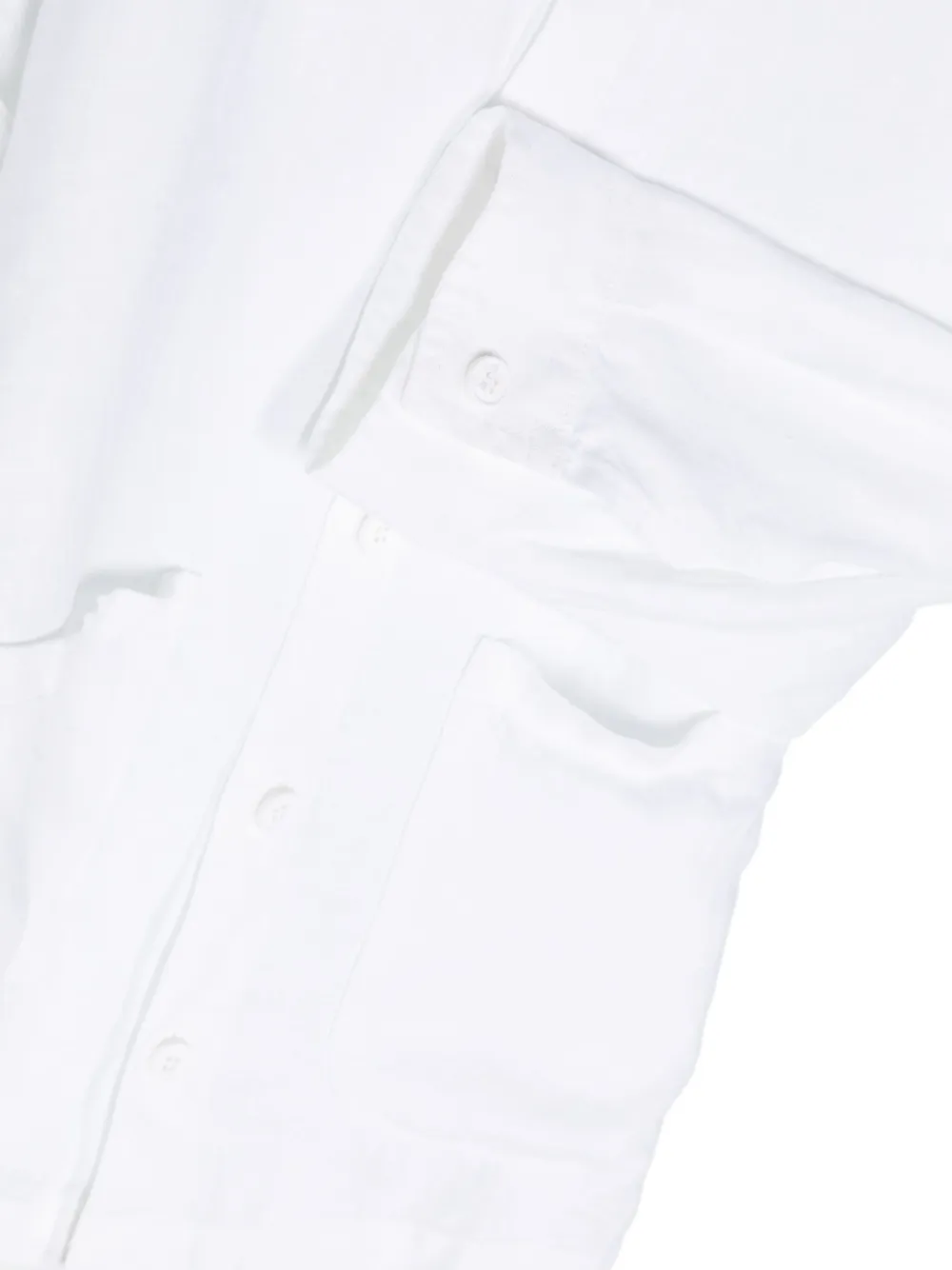 Shop Aspesi Classic-collar Linen Shirt In White