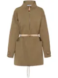 Prada drawstring-hem parka - Green