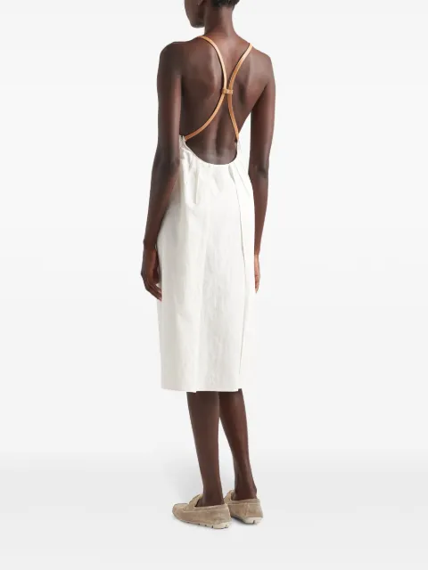 Prada linen midi dress P3L60ESOOO14CF - 2