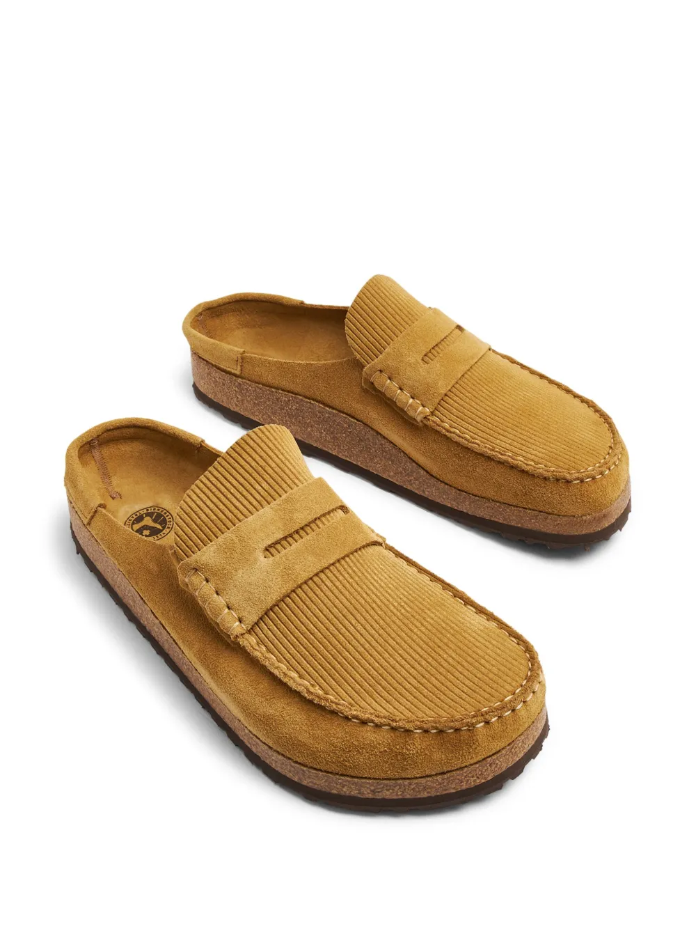 Shop Birkenstock Naples Suede Loafers In Neutrals