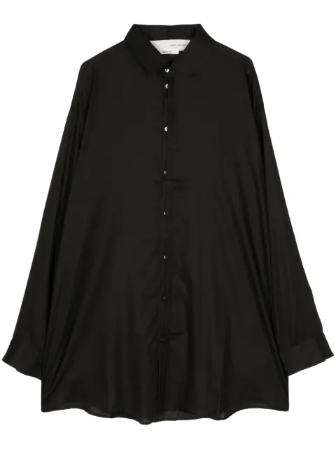 Isabel Benenato long-length cotton shirt