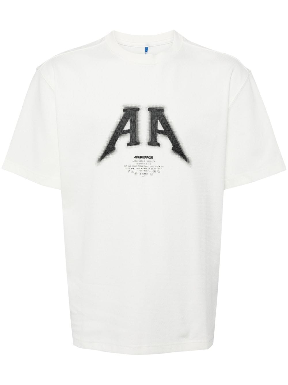 Ader Error Logo-print Stretch-cotton T-shirt In White