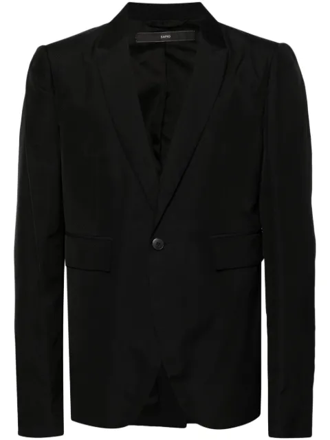 SAPIO single-breasted jacquard blazer