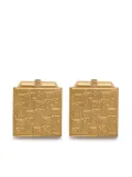 Christian Dior Pre-Owned 1990s Oblique monogram cufflinks - Gold