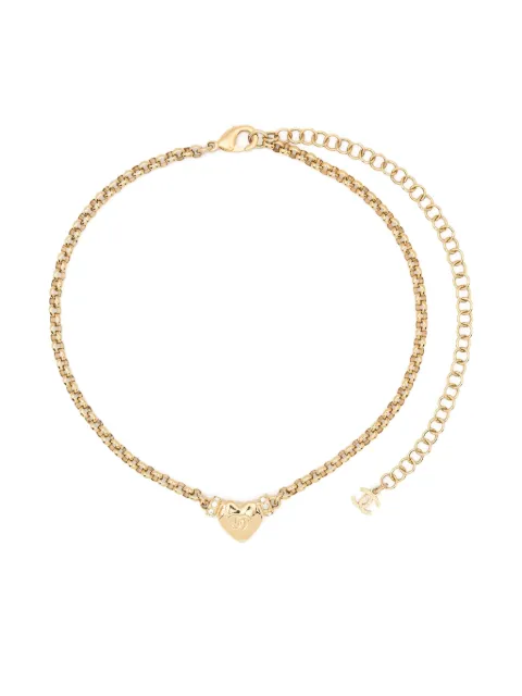 CHANEL Pre-Owned collar con dije de corazón 2020