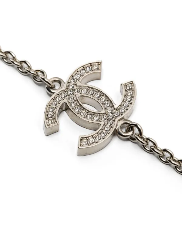 CHANEL Pre-Owned 2000s CC-logo Necklace Silver FARFETCH PH