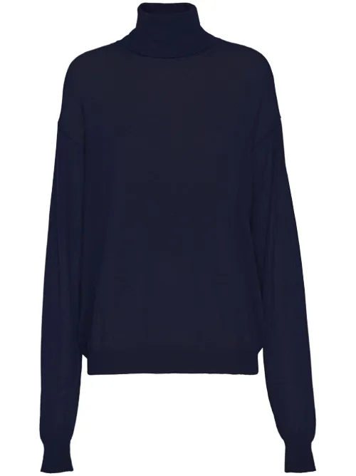 Pull en cachemire à col roulé - Prada - Modalova