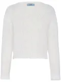 Prada crew-neck wool jumper - White