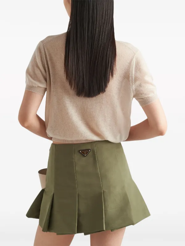 Prada Layered Cashmere Jumper | Neutrals | FARFETCH RO