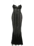 Ludovic de Saint Sernin mermaid maxi dress - Black