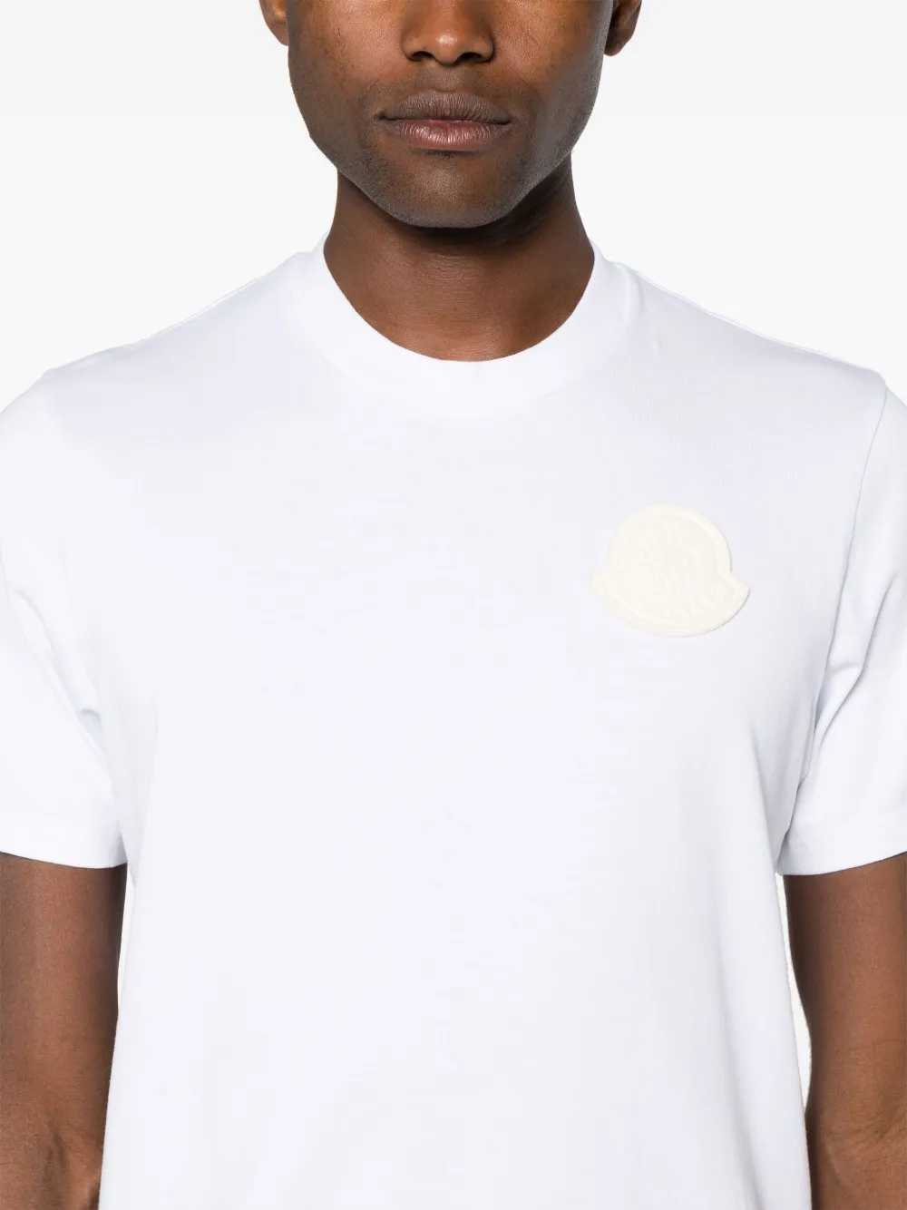 Moncler T-shirt met logopatch Wit