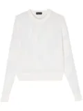 Roberto Collina crew-neck open-knit jumper - White