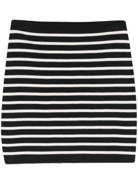 Roberto Collina striped high-waist miniskirt