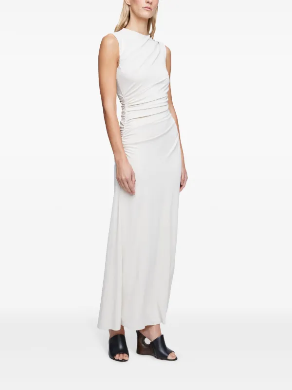 Anna Quan Juniper A line Jersey Maxi Dress White FARFETCH AU