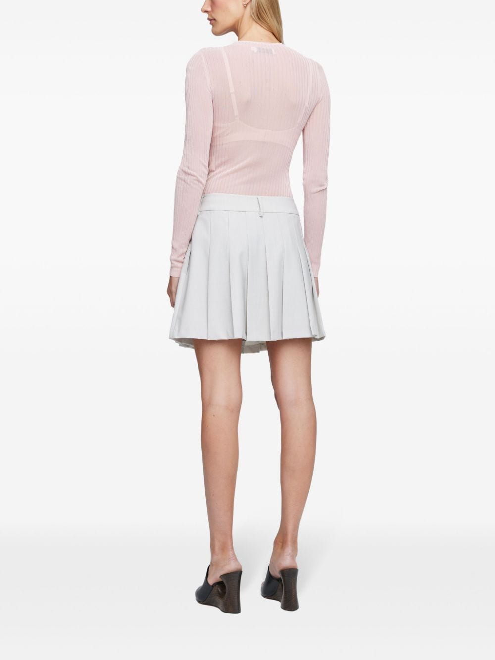 Shop Anna Quan Hallie Mini Skirt In Neutrals