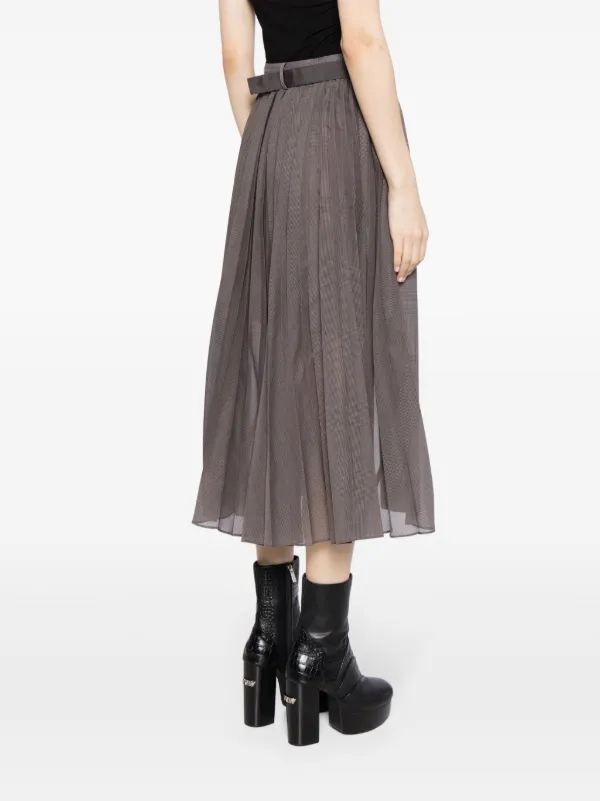 Sacai チェック スカート | グレー | FARFETCH JP