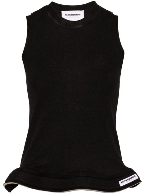 Melitta Baumeister sleeveless peplum top