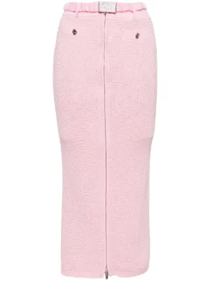 【Alessandra Rich】バージンウール pencilスカート Virgin wool pencil skirt in black - Alessandra Rich | Mytheresa