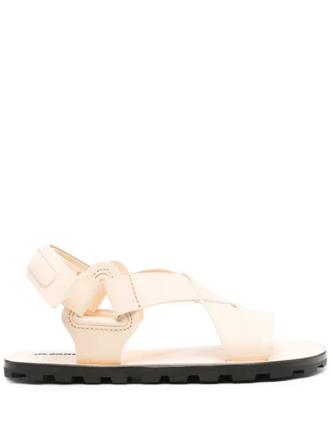 Jil Sander multi-strap leather sandals