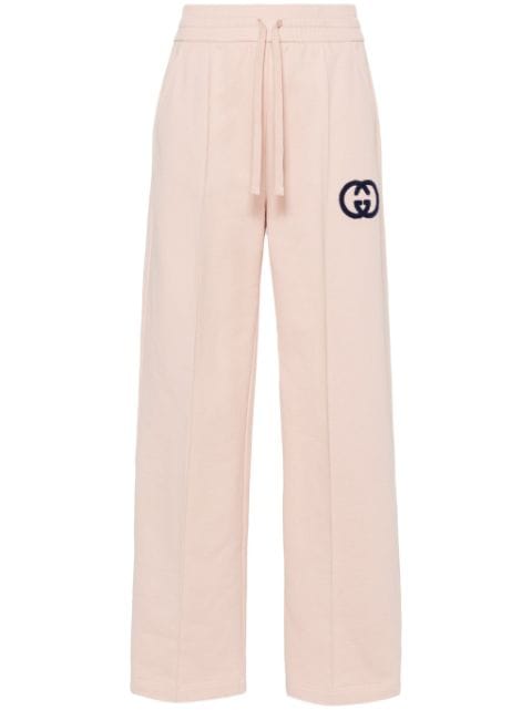 Gucci Interlocking-G 平纹针织长裤