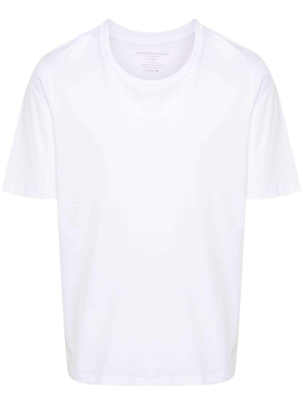 Shop Majestic Organic Cotton T-shirt In White