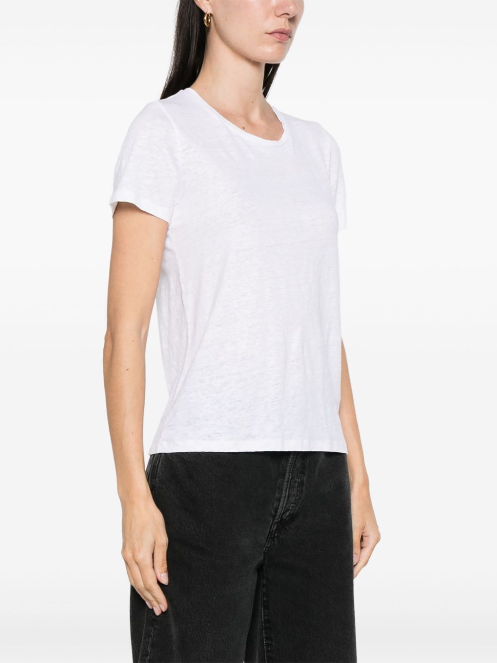 Majestic Filatures slub linen-blend T-shirt Women