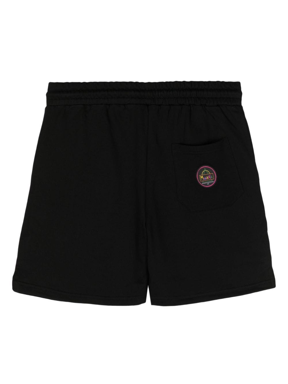 Shop Mauna Kea Logo-embroidered Cotton Track Shorts In 黑色