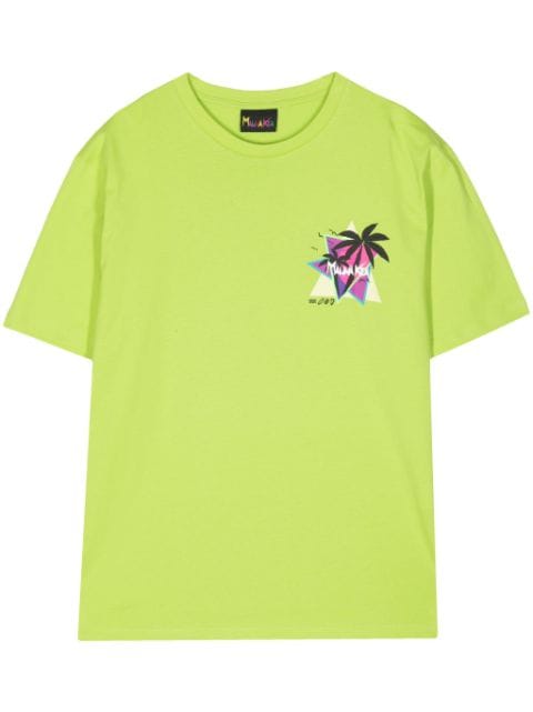 Mauna Kea Sunset Palms cotton T-shirt