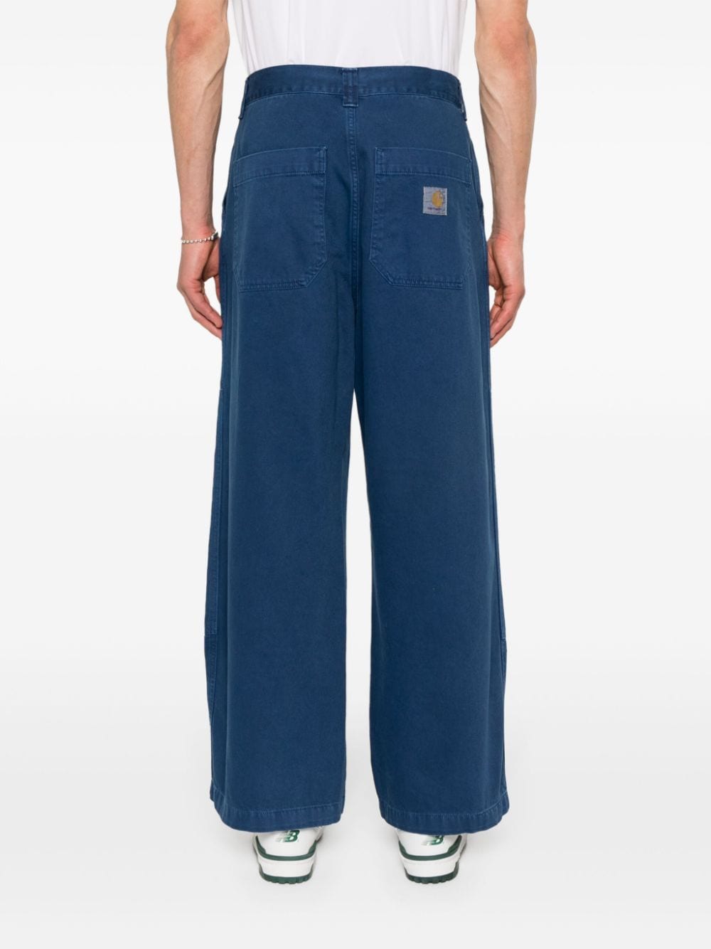 Shop Carhartt Garrison Twill Straight Trousers In Blue