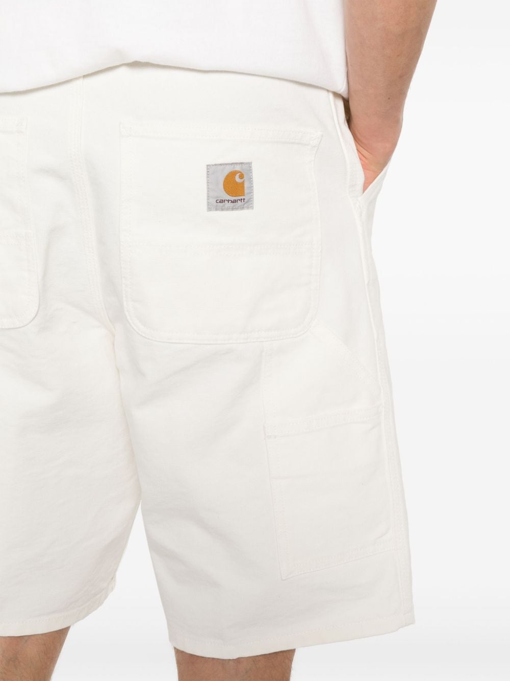 Shop Carhartt Single Knee Shorts In White