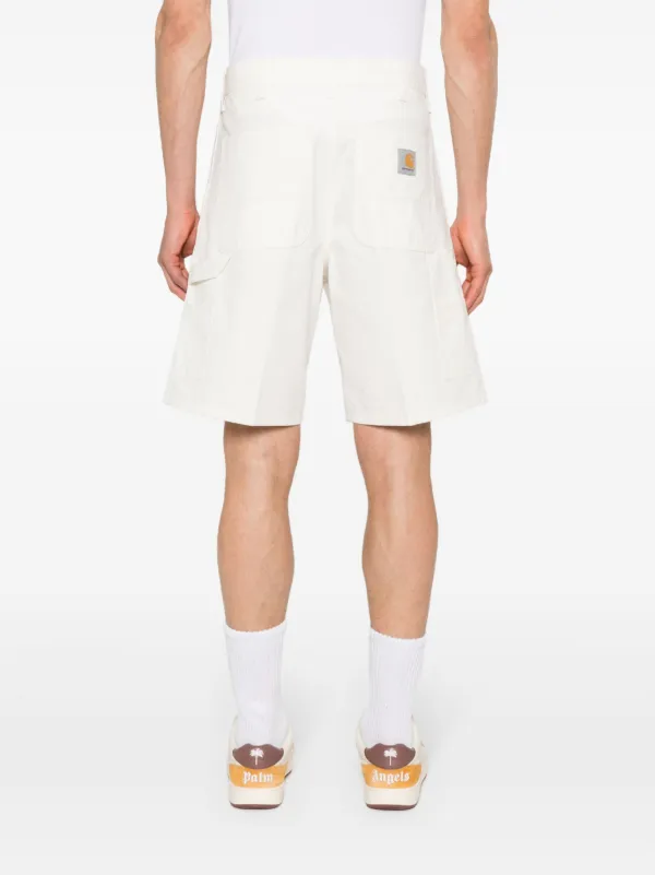 Carhartt WIP Double Knee Cotton Shorts | White | FARFETCH