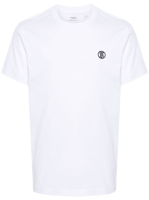 Burberry logo-embroidered organic cotton T-shirt Men