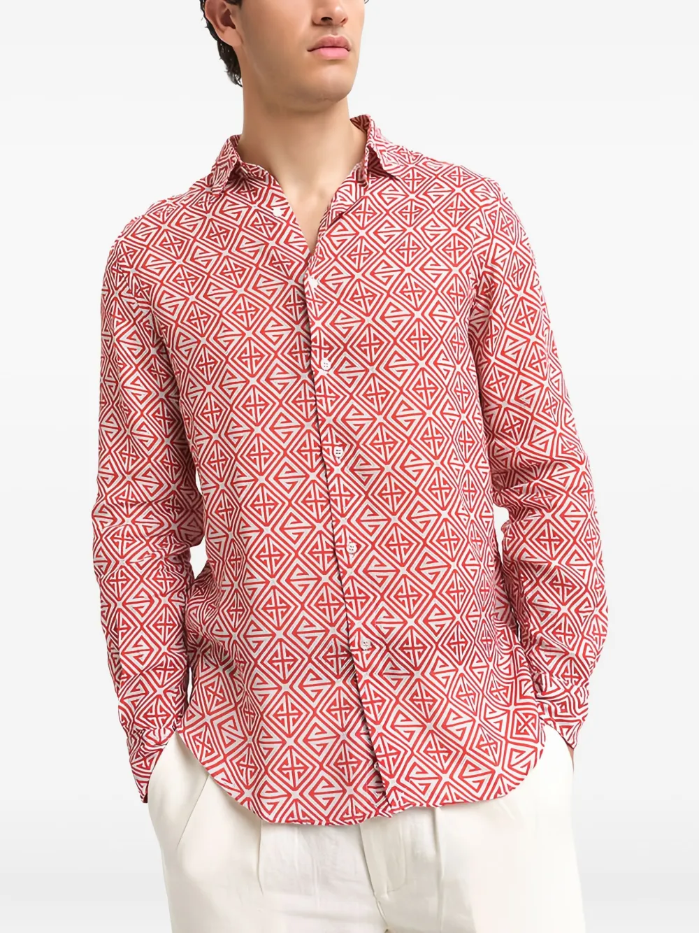 PENINSULA SWIMWEAR geometric-pattern shirt | Image 2
