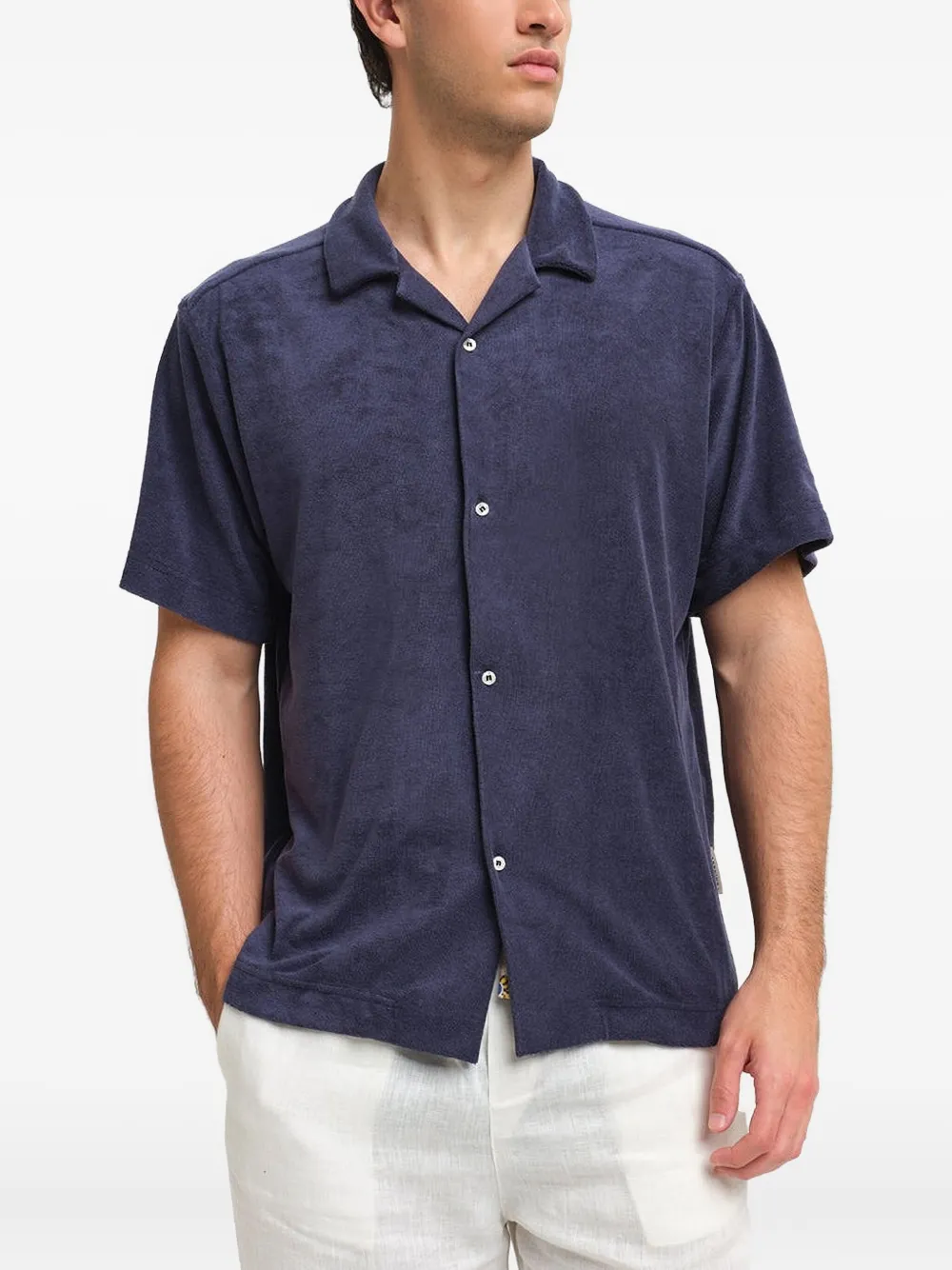 PENINSULA SWIMWEAR buttoned linen shirt | Blue | Image 1
