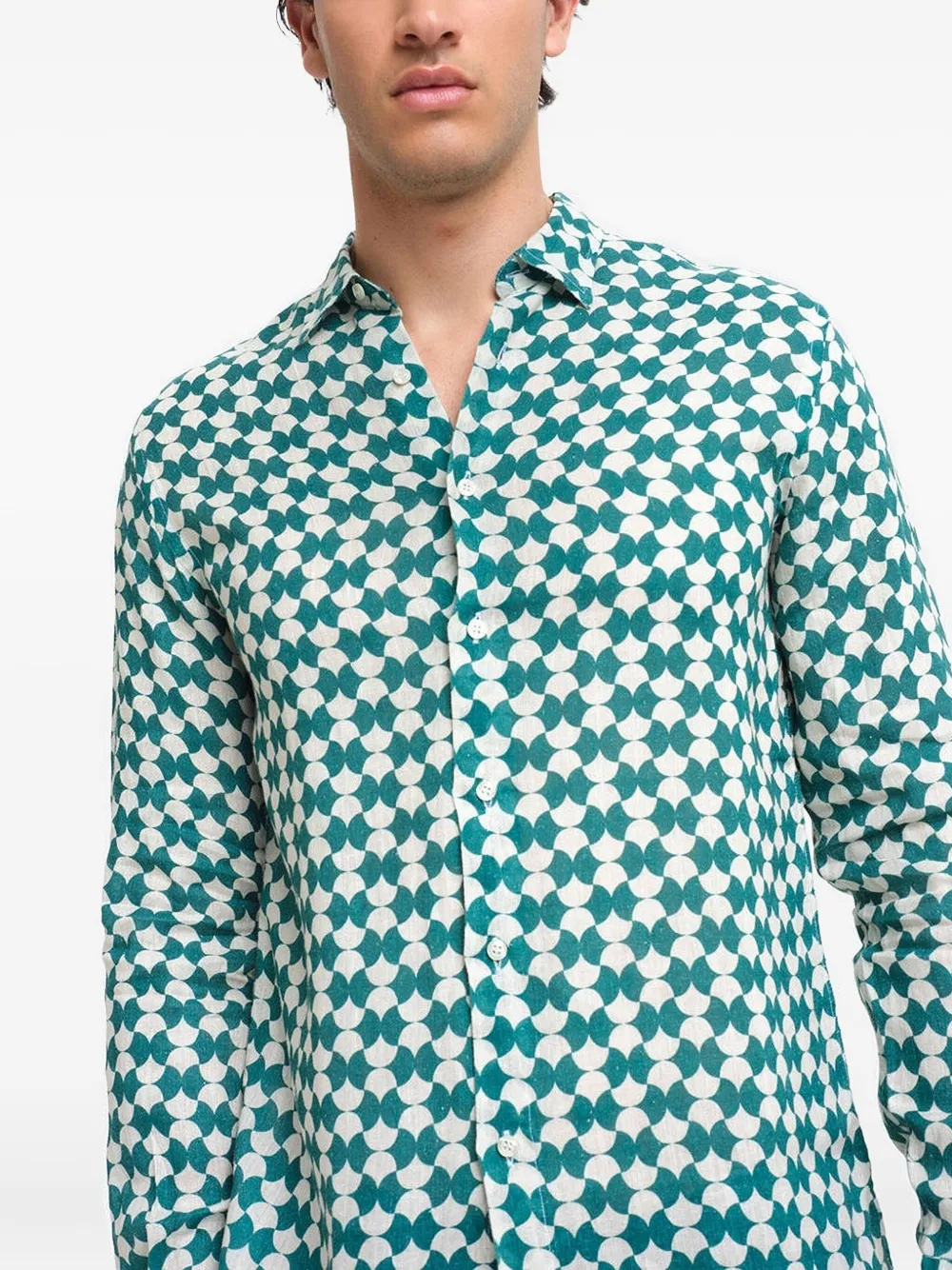 PENINSULA SWIMWEAR Overhemd met patroon Groen