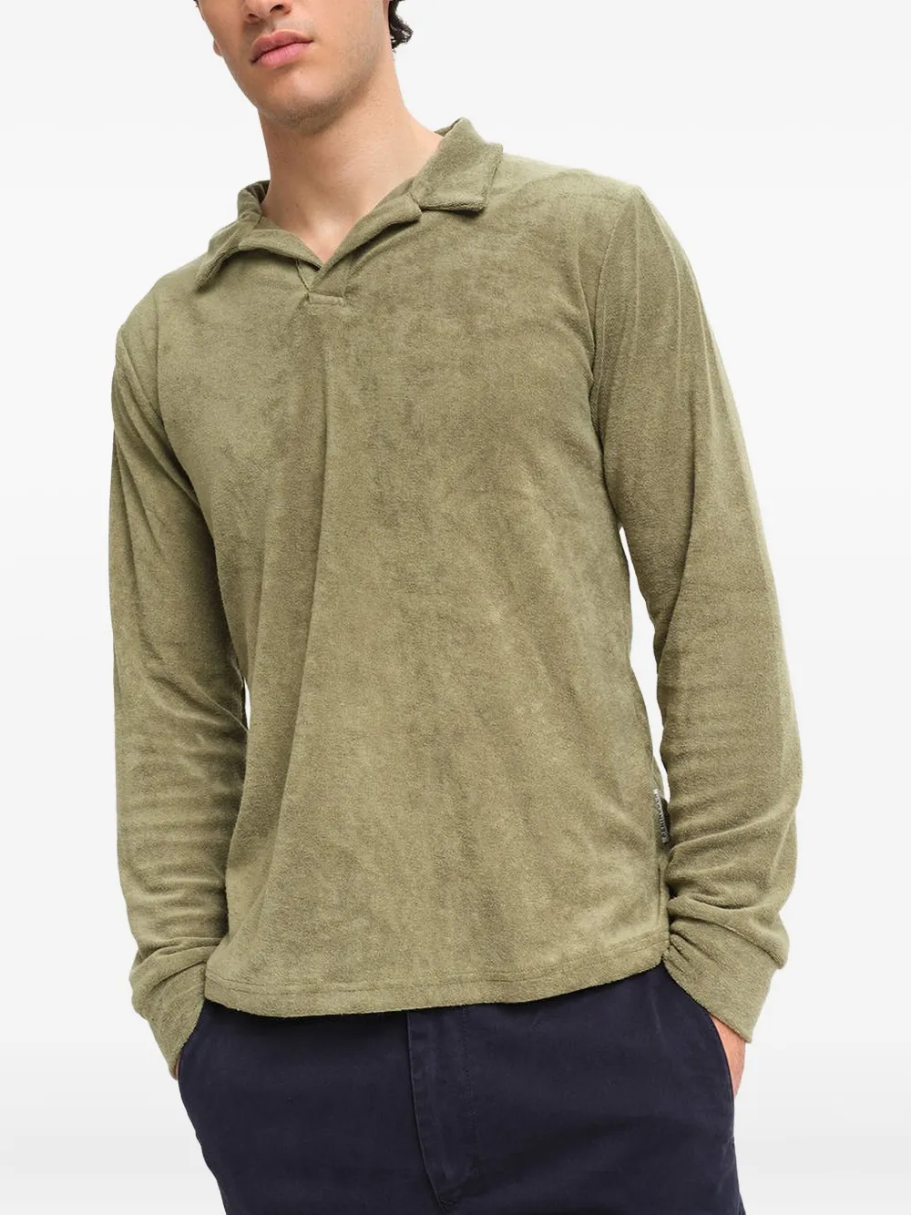 PENINSULA SWIMWEAR Poloshirt met lange mouwen - Groen