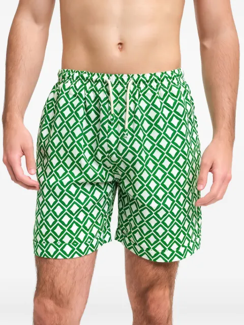 PENINSULA SWIMWEAR geometric-print shorts