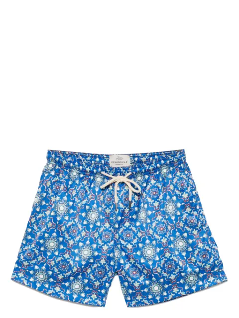 PENINSULA SWIMWEAR shorts de playa con estampado gráfico