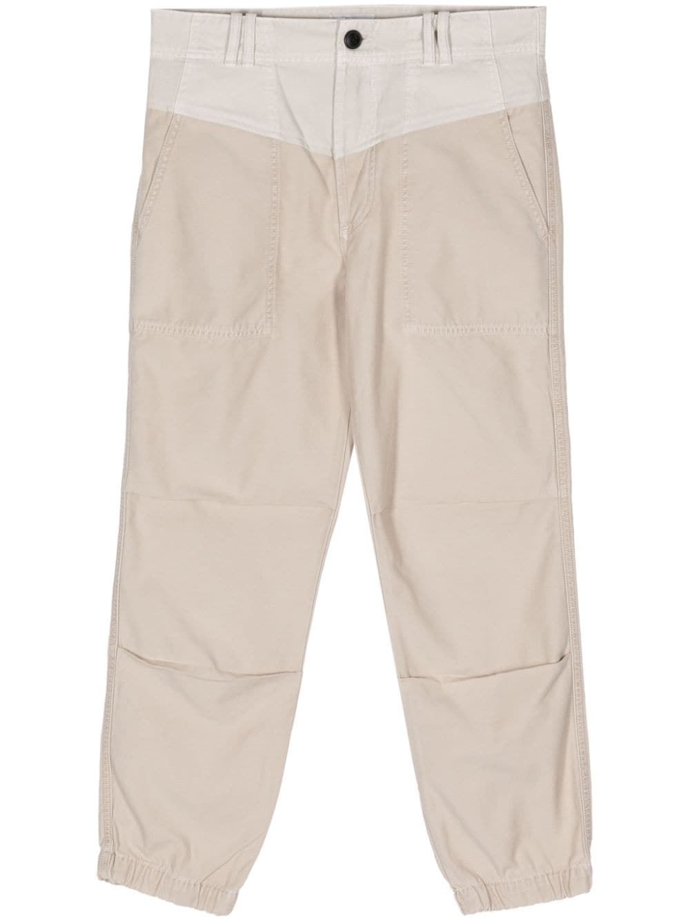 Citizens Of Humanity Agni Cotton Trousers In Neutral