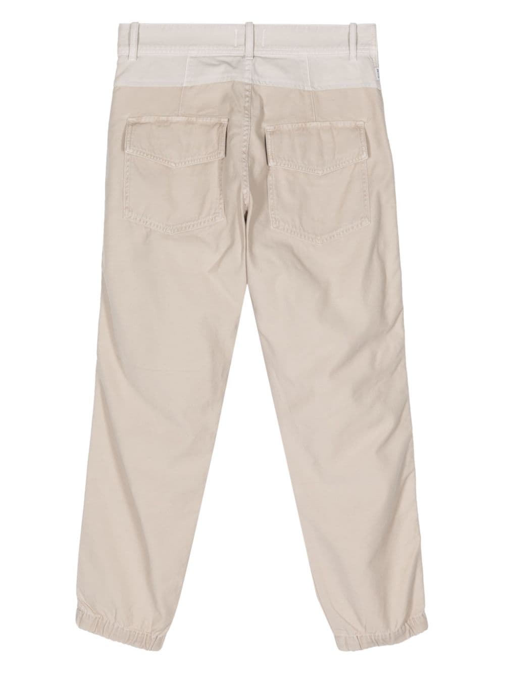 Shop Citizens Of Humanity Agni Cotton Trousers In Neutrals
