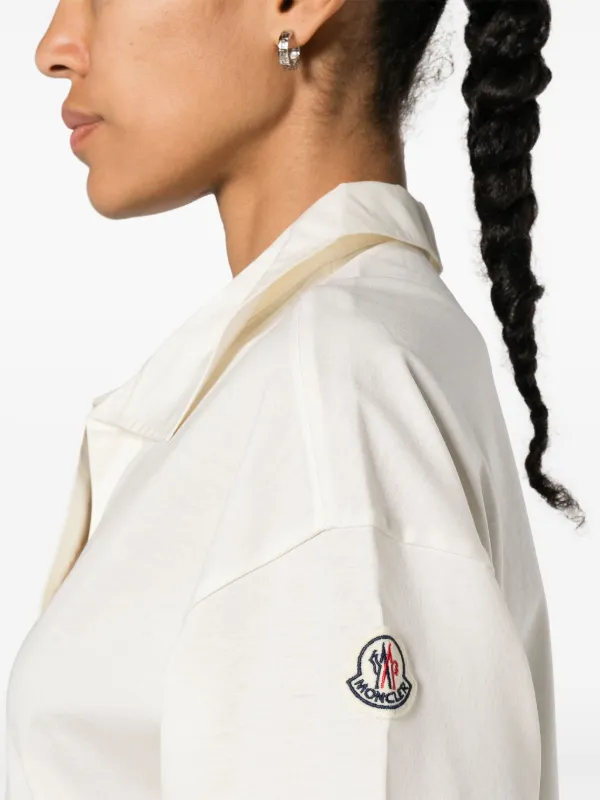 Moncler ロゴパッチ ポロシャツ | ホワイト | FARFETCH JP
