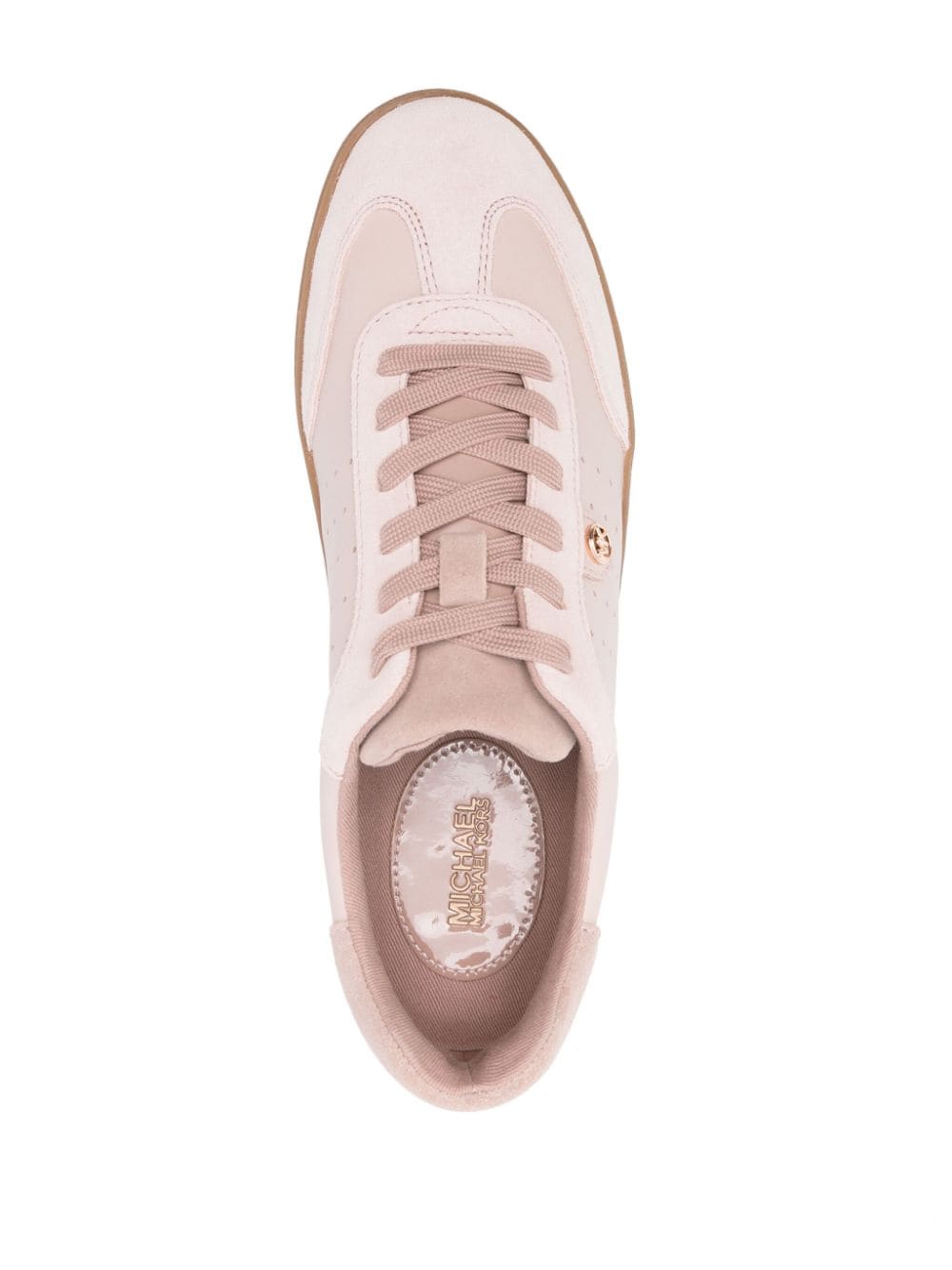 Shop Michael Michael Kors Scotty Leather Sneakers In Pink