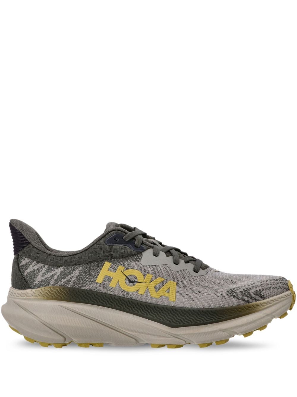 Shop Hoka Challenger 7 Mesh Sneakers In Grey