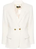 Elisabetta Franchi crepe double-breasted blazer - Neutrals
