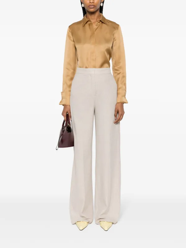 Max Mara Giallo wide-leg Trousers | Neutrals | FARFETCH Max Mara Giallo wide-leg Trousers | Neutrals | FARFETCH