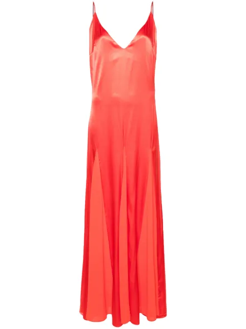 Elisabetta Franchi vestido largo con efecto satinado