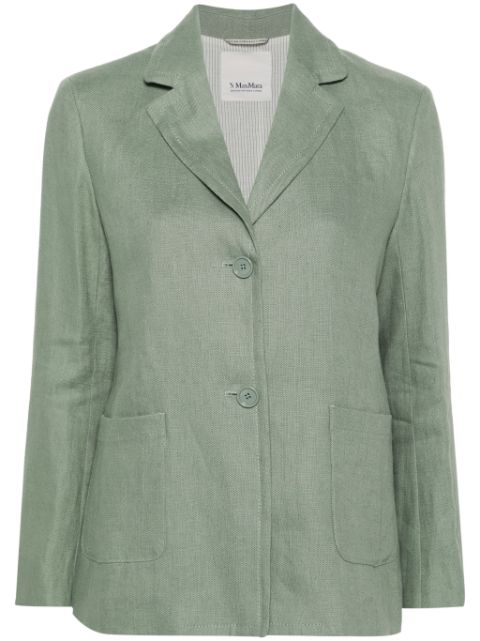 'S Max Mara Socrates single-breasted linen blazer Women